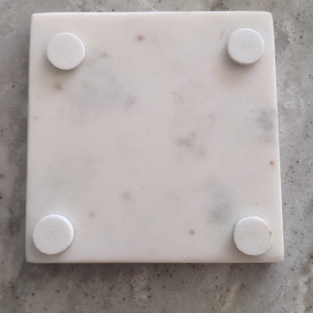 EUC Marble Coasters with Brass Inaly